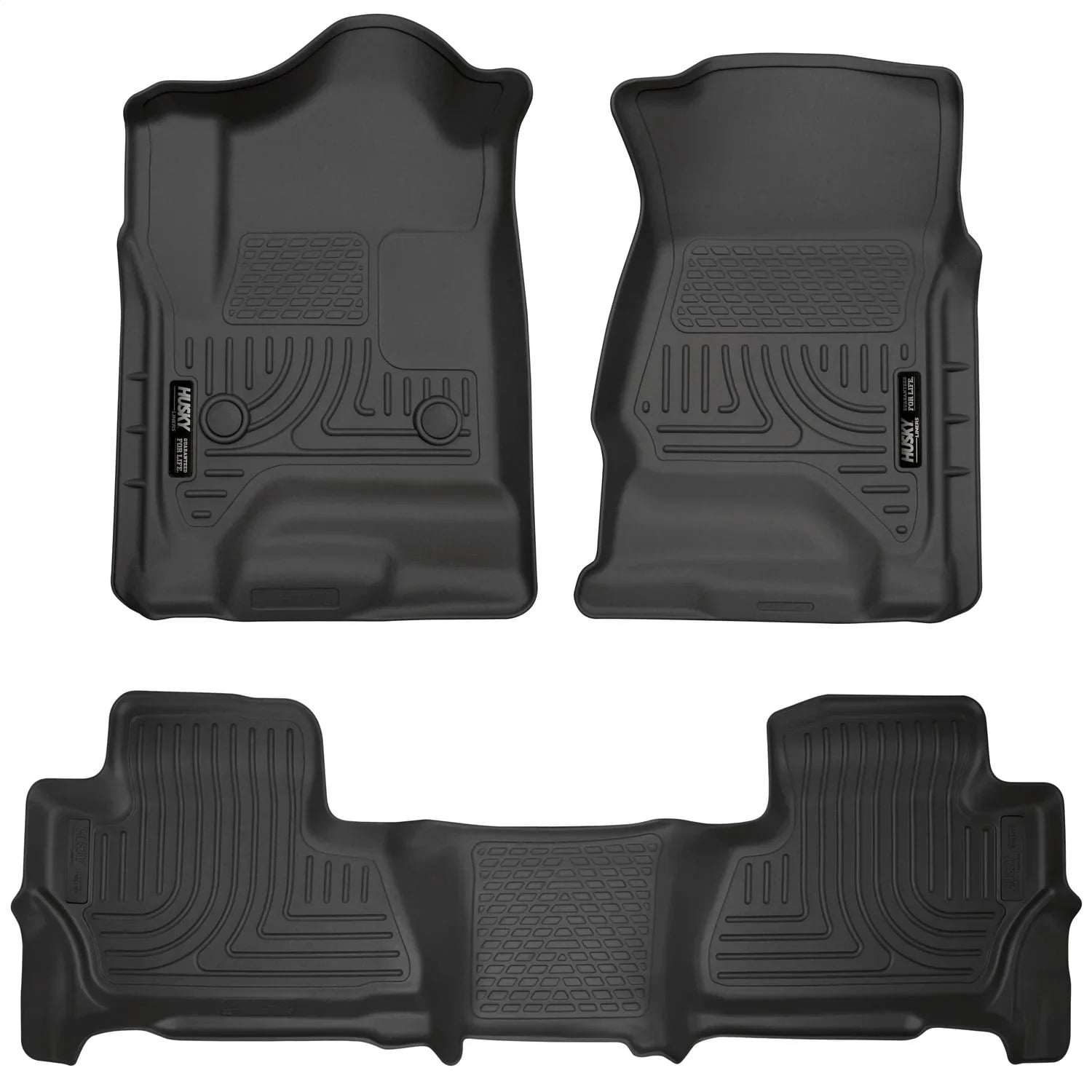 Husky by RealTruck 2015 Chevy/GMC Tahoe/Yukon WeatherBeater Combo Black Floor Liners