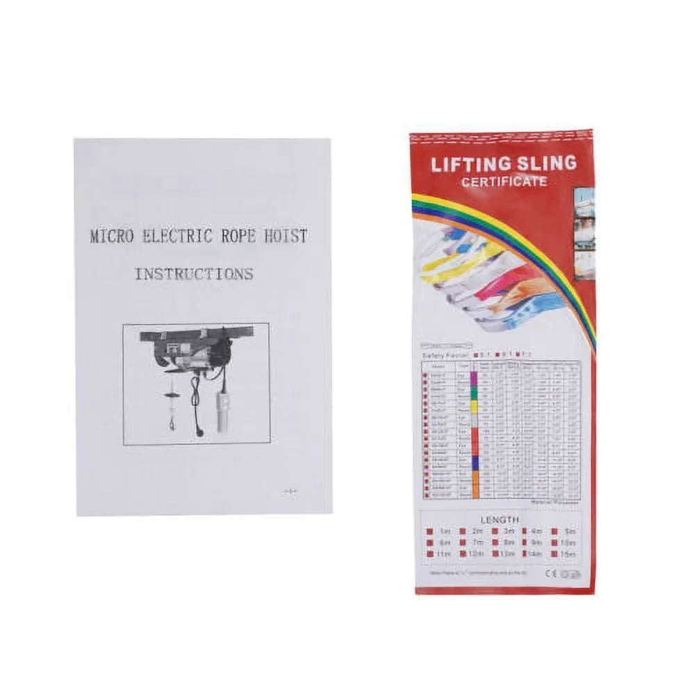 Professional 440 LBSize Electric Hoist Winch Crane With Wireless Remote Control