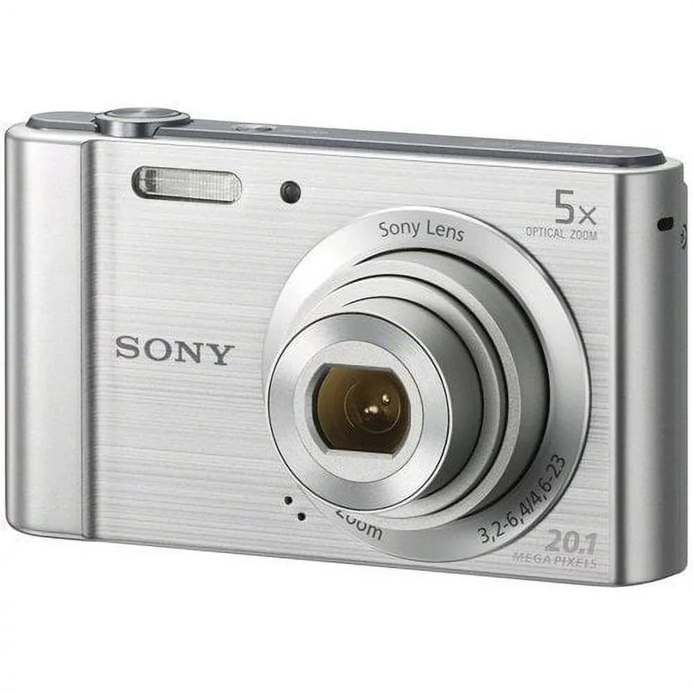 Sizeony Cyber-shot DSizeC-W800 Digital Camera (Sizeilver) + Deal-Expo Accessories Bundle