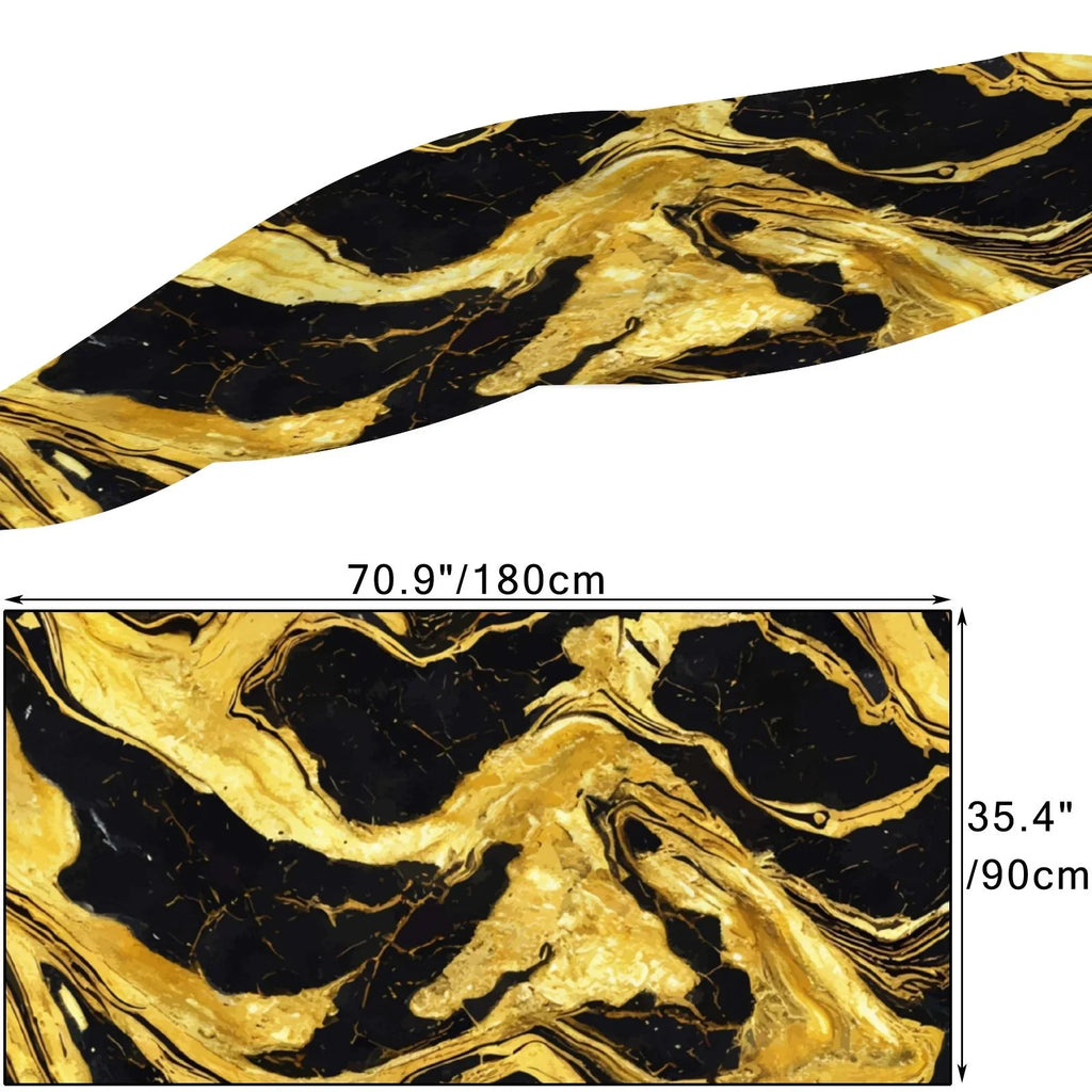 FREEAMG Golden Marble Sizeilk Long Sizecarf for Women Large Oblong Sizeunscreen Sizehawls Wraps Neck Headscarf Hair Wraps Gift Packed