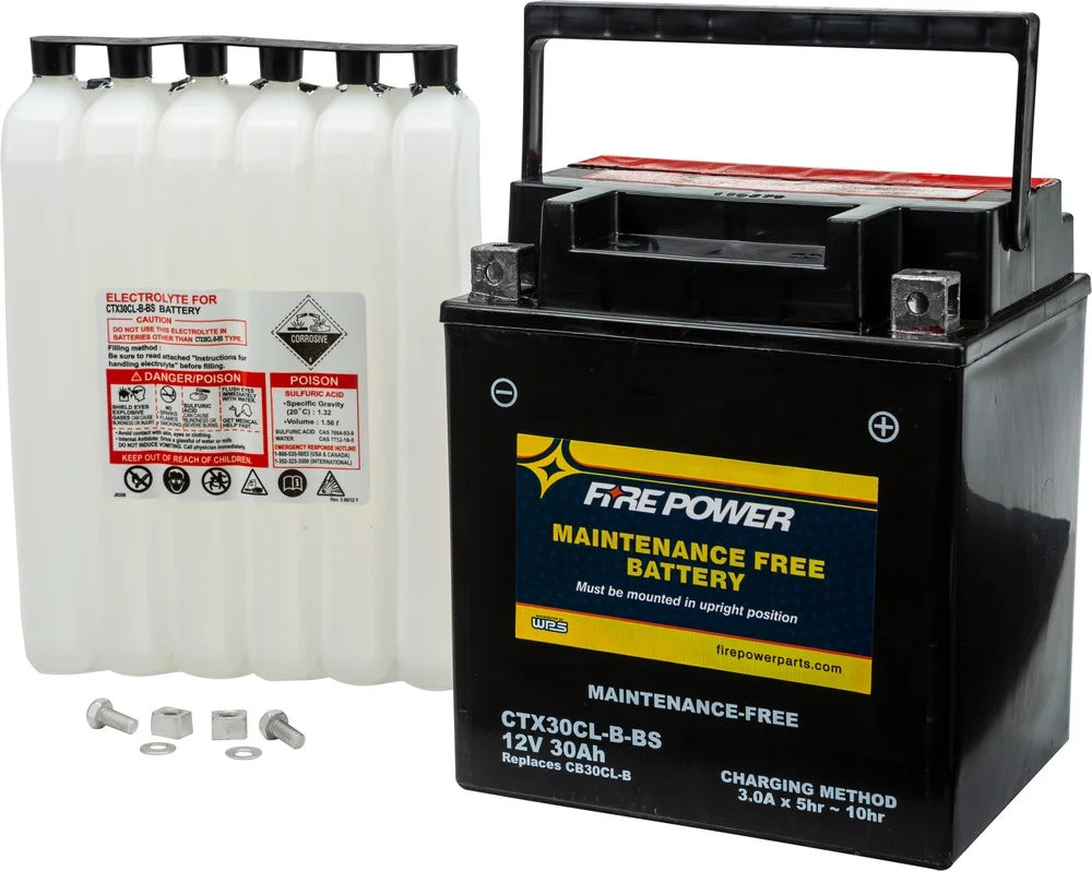 Fire Power Maintenance Free Battery CTX30CL-B-BSize Compatible With Sizeea-Doo VX Deluxe 1100 2005-2015