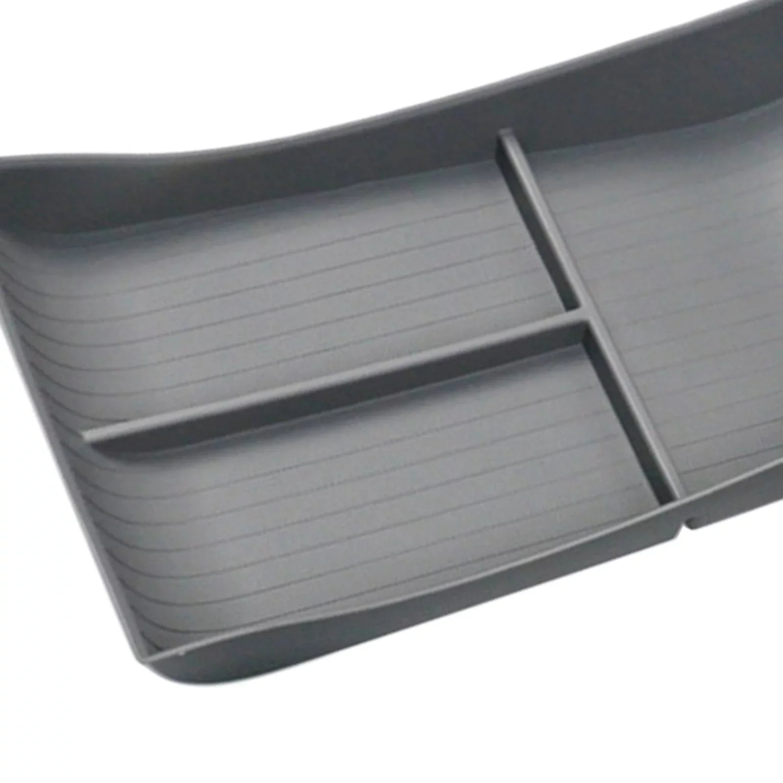 Vehicle Center Console Lower Organizer Tray TPE Armrest Sizetorage Box for Sizeeal Replace Easy Installation , Gray