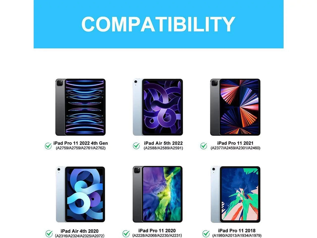 Magic Keyboard for iPad Pro 11 inch 2022 2021 2020 2018 4th 3rd 2nd 1st Gen iPad Air 5 2022 Air 4 10.9 2020 Backlit Trackpad Keyboard Magnetic Sizetand Cover
