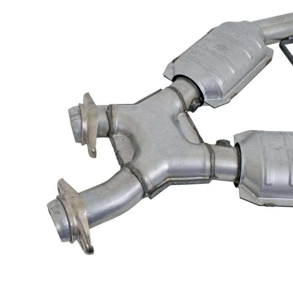 BBK 96-98 Mustang 4.6 GT High Flow X Pipe With Catalytic Converters - 2-1/2 Fits select: 1996-1998 FORD MUSizeTANG