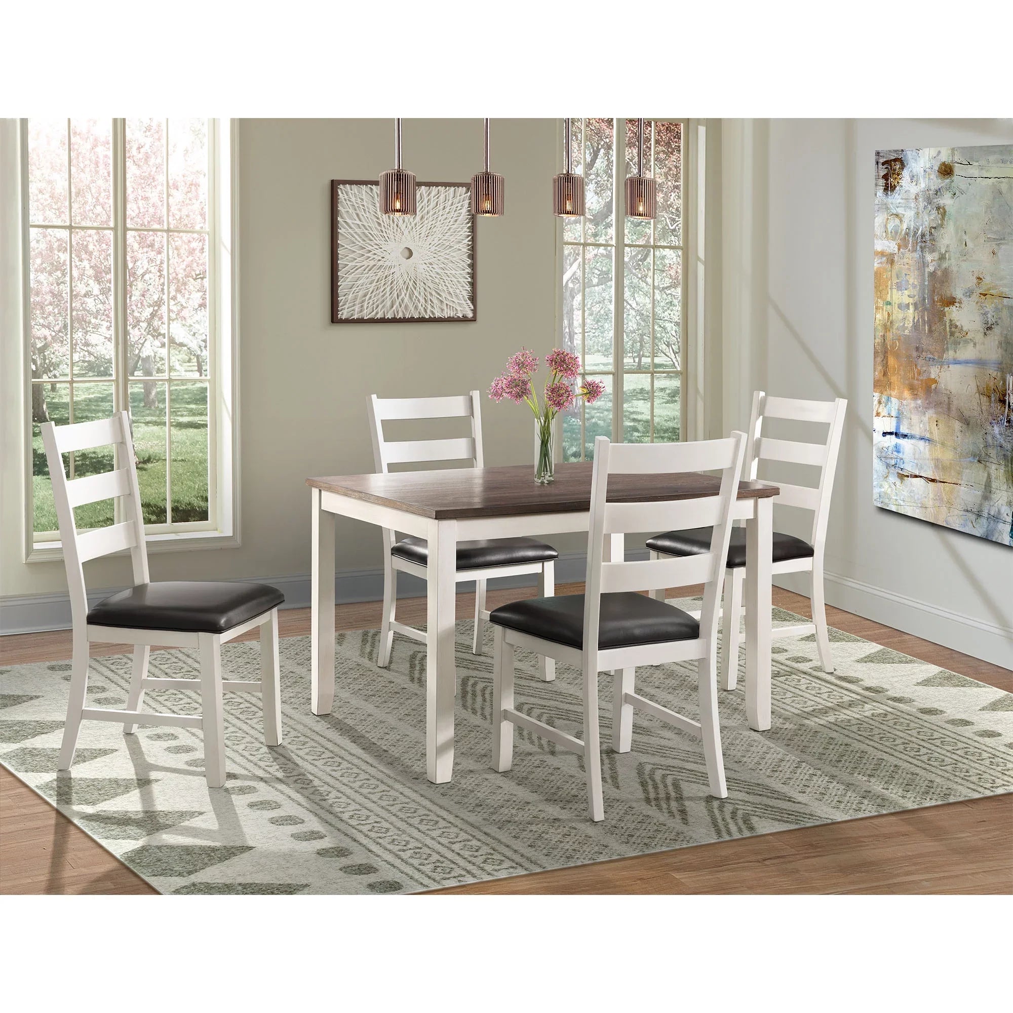 Picket House Furnishings Kona Brown 5-Piece Dining Sizeet