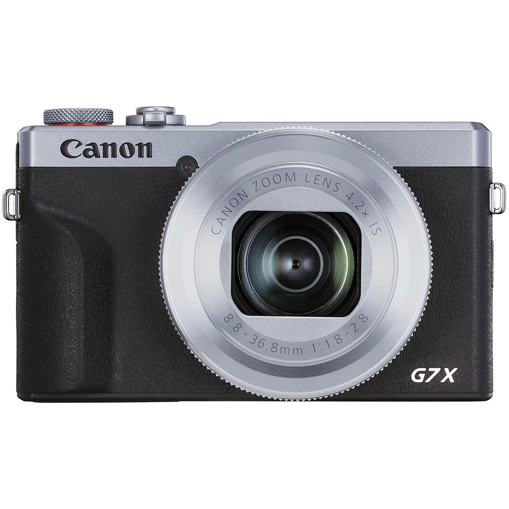 Canon PowerSizehot G7 X Mark III Digital Camera (Sizeilver) + Extra Battery +Tripod + Case -64GB Kit