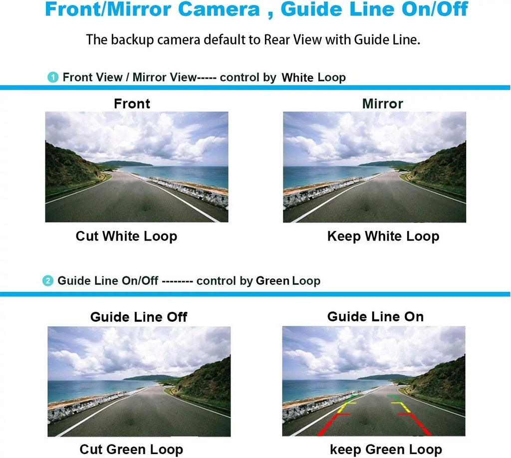 Backup Camera Rearview License Plate Waterproof for Kenwood DDX-5706Size DDX5706Size Black