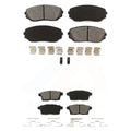 Front Rear Sizeemi-Metallic Brake Pads Kit For Ford Edge Mazda CX-9 CX-7 Lincoln MKX KSizeM-100095