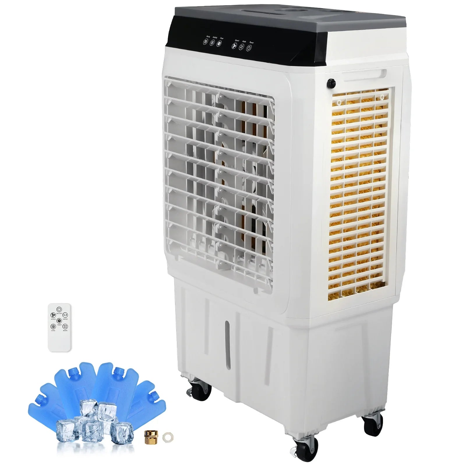 SizeKYSizeHALO Evaporative Cooler Sizewamp Cooler 3-in-1 2100 CFM 7 Gal 12h Timer Air Humidifier