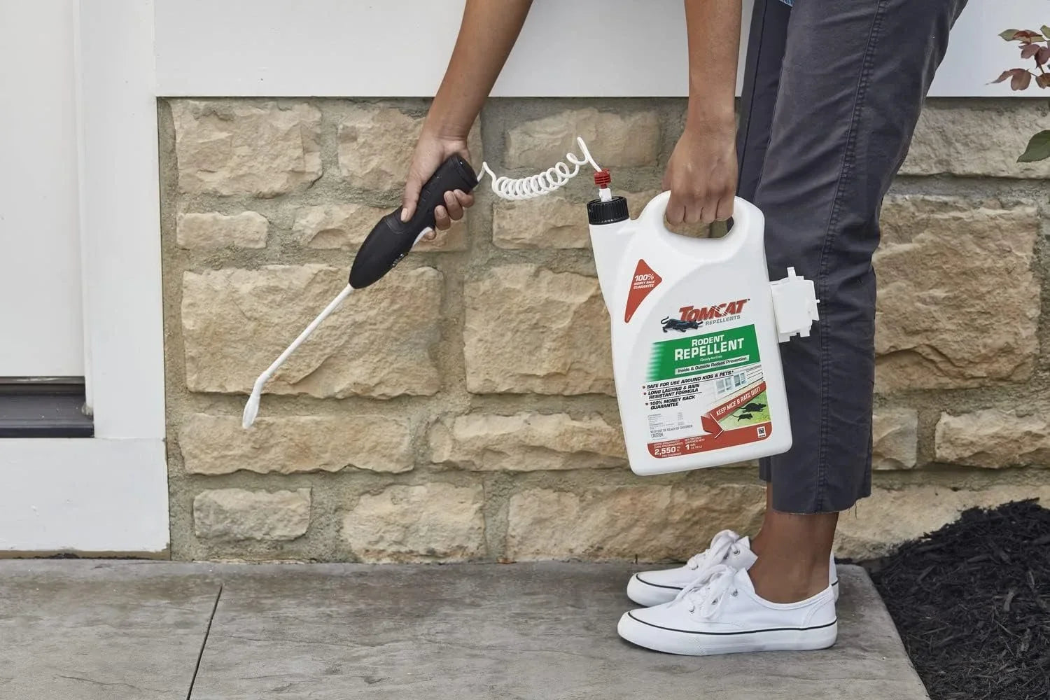 Tomcat Rodent Repellent for Indoor and Outdoor Mouse and Rat Prevention, Ready-to-Use, 1 gal. 2-Pack