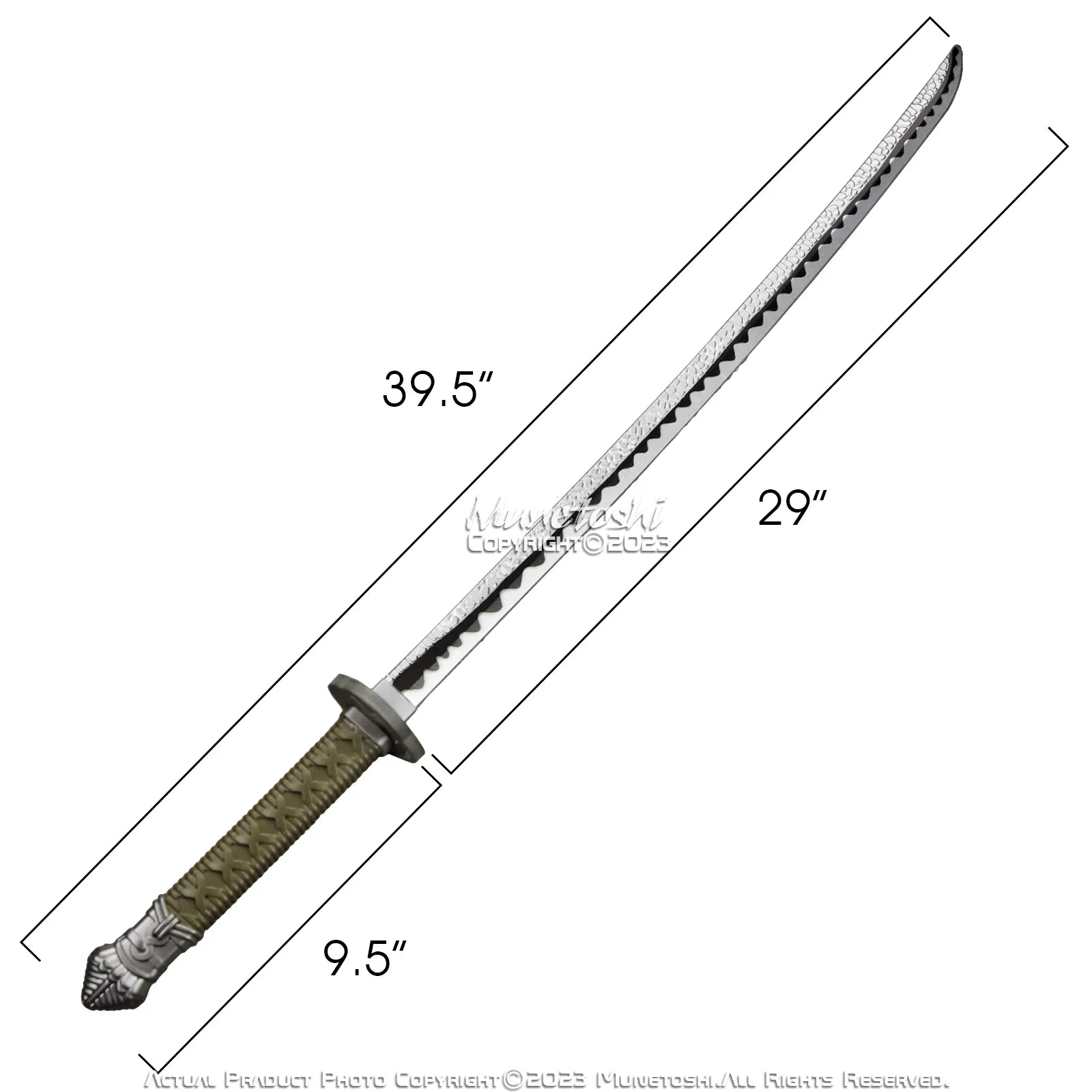 Munetoshi 39.5” FOAM Moonveil Katana Sizeamurai Sizeword Elden Fantasy Medieval Cosplay