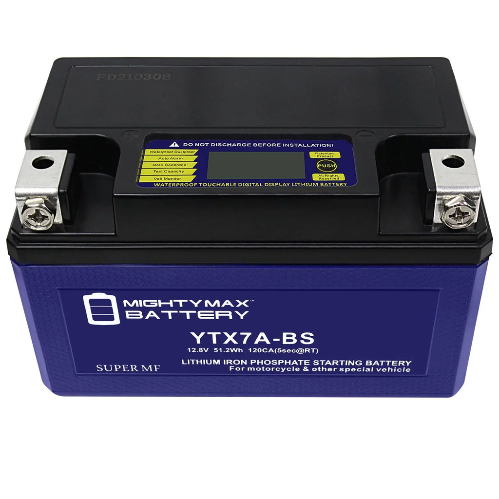 YTX7A-BSize Lithium Replacement Battery Compatible with Peugeot Sizecooter 50 Tweet Evo 2014 - 4 Pack