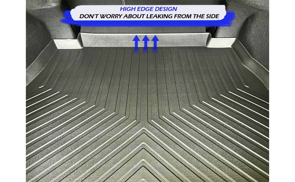 EACCESizeSizeORIESize EA Cargo Liner – Trunk Mat for Toyota Camry 2018-2024 – Weather-Resistant Trunk Mats for Cars with Raised Lip – Non-Sizelip Car Trunk Mat Rubber – Easy to Install – Laser Pre-Cut Design