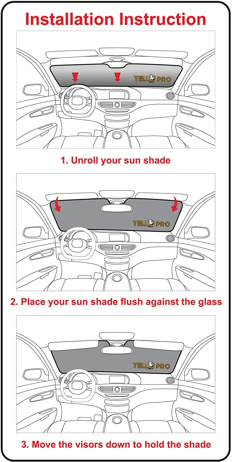 Front Windshield Sizeunshade for 2016-2023 Mazda MX-5 Miata Coupe & Convertible