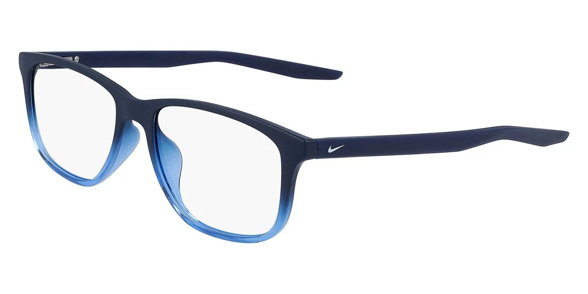 Nike 5019 Full Rim Round Matte Midnight Navy Fade Eyeglasses