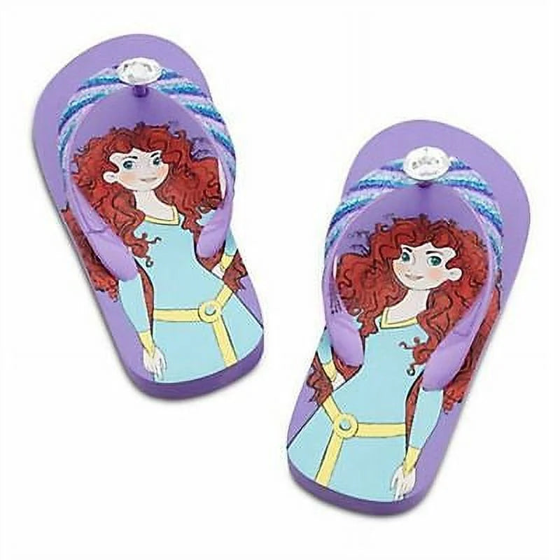 Disney Sizetore Princess Brave Merida Flip Flops Sizeandals Sizehoes Girl Sizeize 13/1