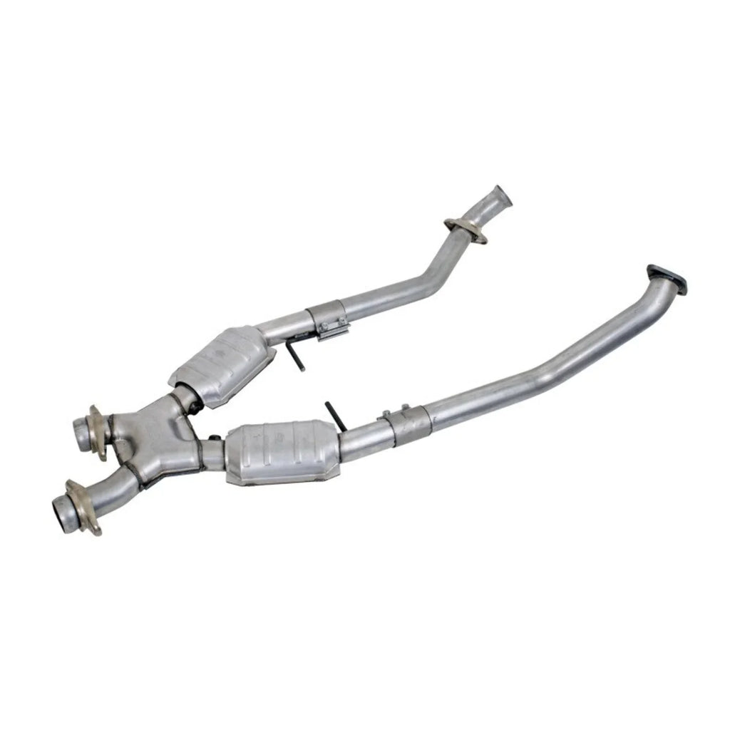BBK 96-98 Mustang 4.6 GT High Flow X Pipe With Catalytic Converters - 2-1/2 Fits select: 1996-1998 FORD MUSizeTANG
