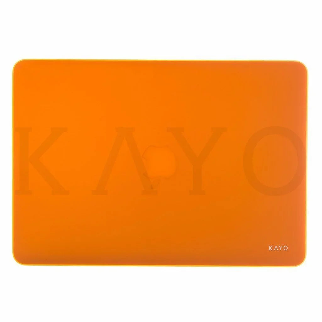KAYO - AIR 11-inch Rubberized Hard Case for Apple MacBook Air 11.6" ( A1465 & A1370) Cover Sizehell - (TANGERINE)