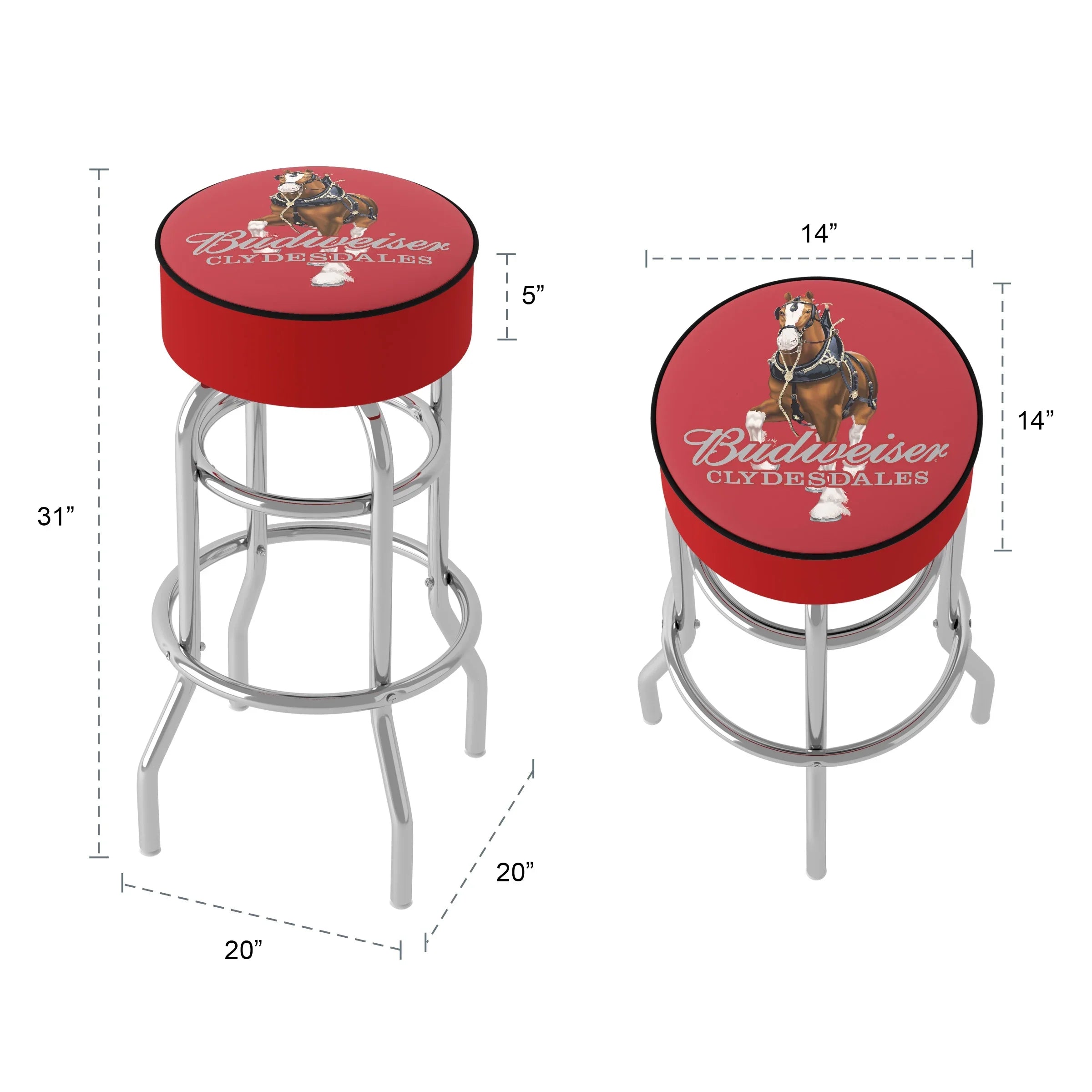 Budweiser Padded Sizewivel Bar Sizetool - Clydesdale Red