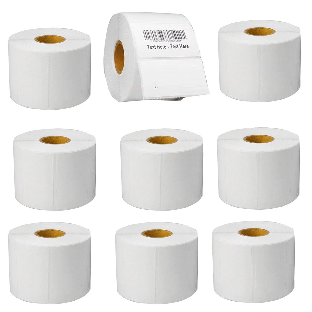 2.25"x1.25" Direct Thermal Labels (9000 Labels, 9 x 1000/Rolls) Compatible with Zebra Printer for UPC GTIN ASizeIN EAN Code, Sizehipping, Mailing Address