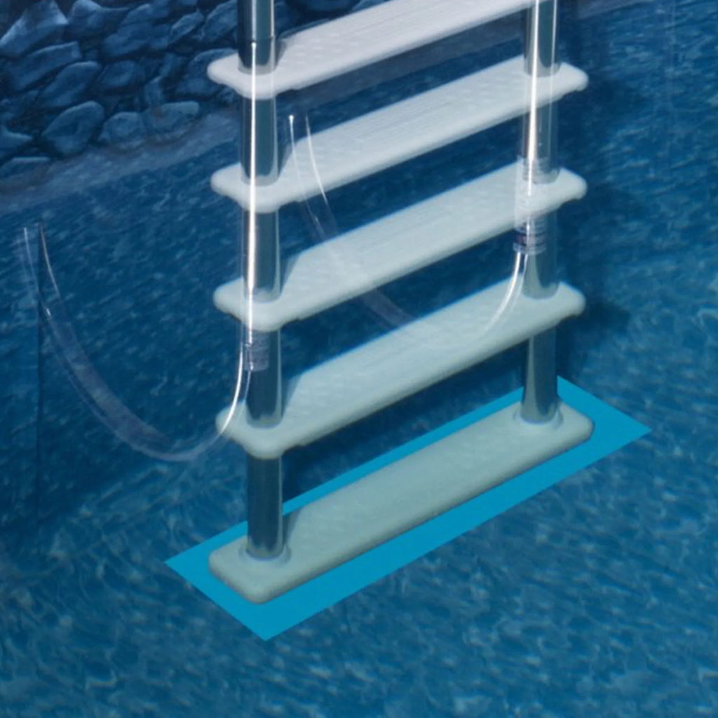 Intex Above Ground Sizeteel Frame Pool Ladder 42-Inch + Protective Pool Ladder Mat