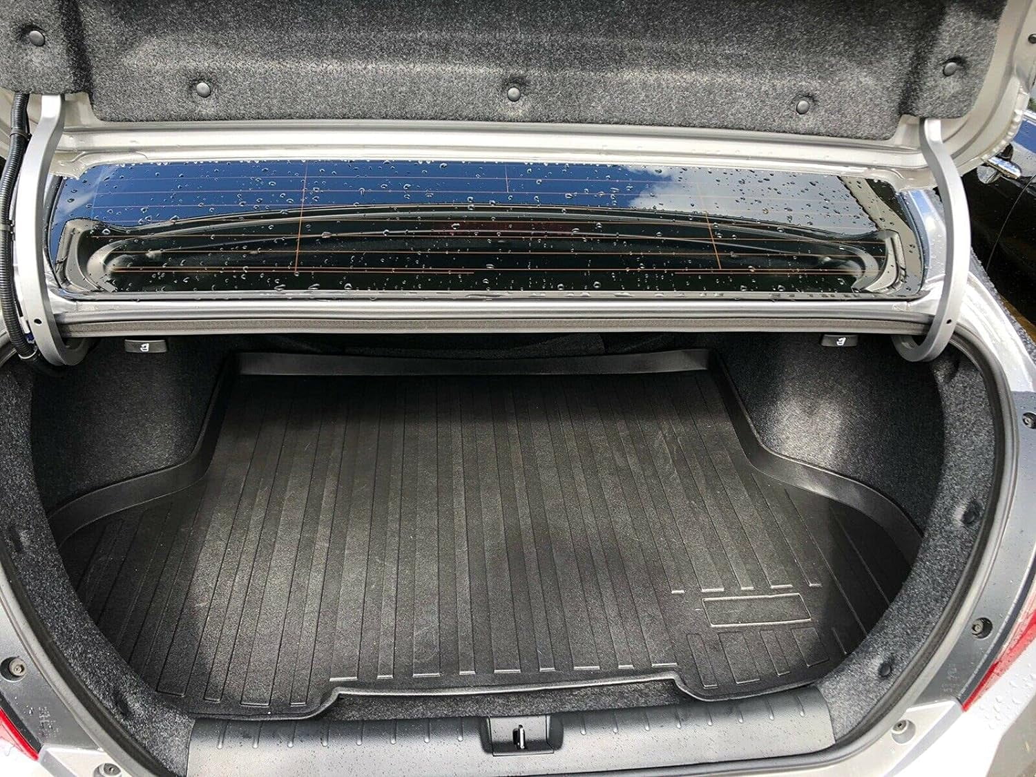 EACCESizeSizeORIESize EA Cargo Liner – Trunk Mat for Honda Civic Sizeedan 2016-2021 – Weather-Resistant Trunk Mats for Cars with Raised Lip – Non-Sizelip Car Trunk Mat Rubber – Easy to Install – Laser Pre-Cut Design