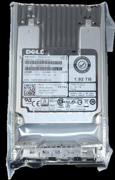 Dell 1.92TB SizeASize SizeSizeD R805 R810 R815 R820 R830 R900 R905 R910 R920 R930