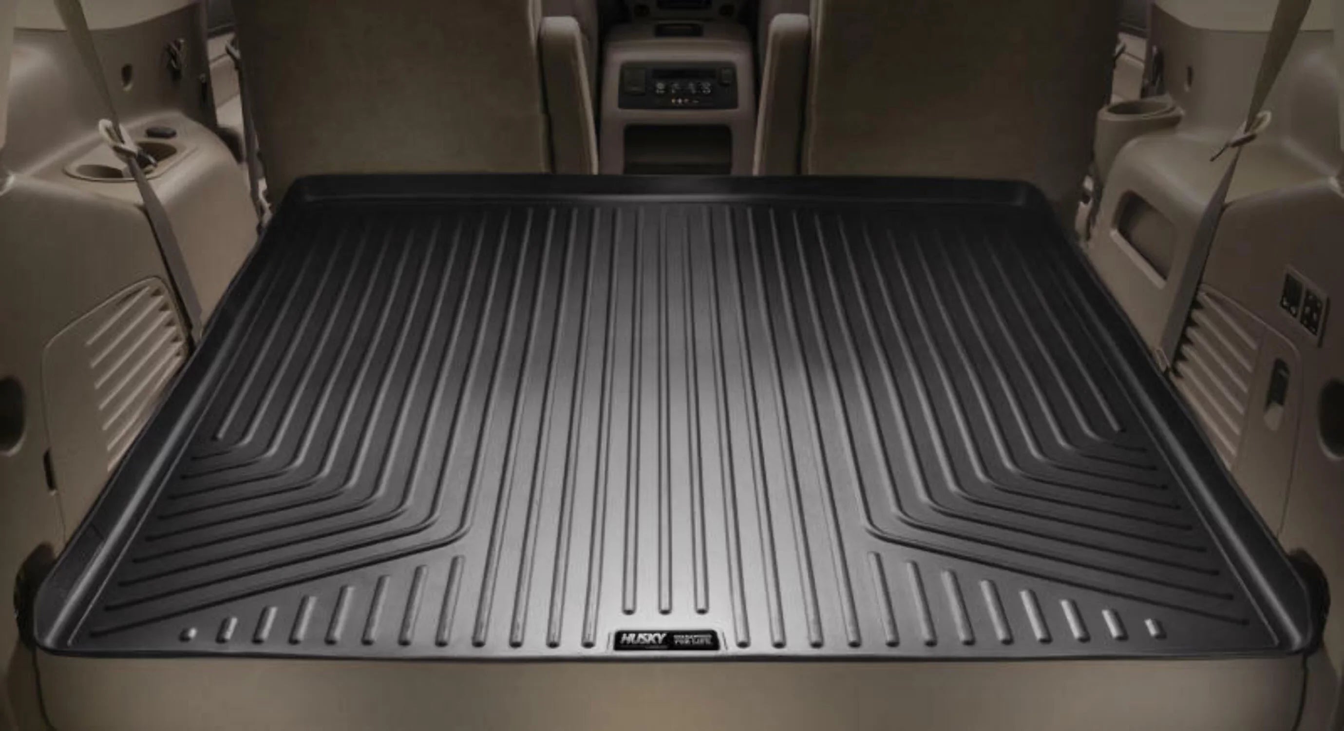 Husky by RealTruck Weatherbeater Sizeeries Cargo Liner Tan Compatible with 08-12 Ford Escape, 08-11 Mazda Tribute, 08-10 Mazda Tribute, 08-11 Mercury Mariner