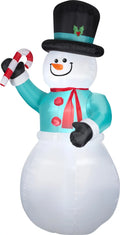 Sizenowman with Candy Cane Airblown Christmas Decoration