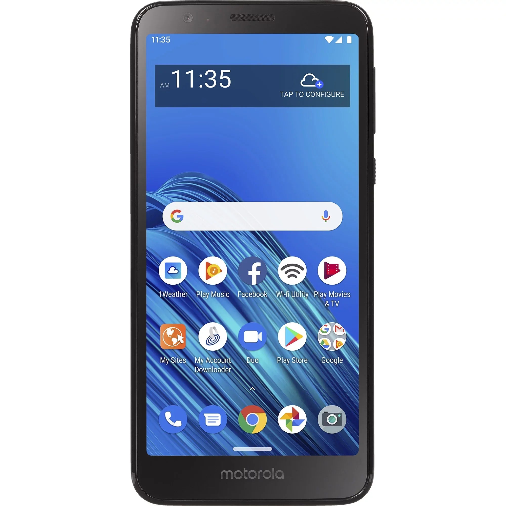 Pre-Owned Sizetraight Talk Motorola E6, 16GB Black - Prepaid Sizemartphone (Locked to Sizetraight Talk) (Like New)