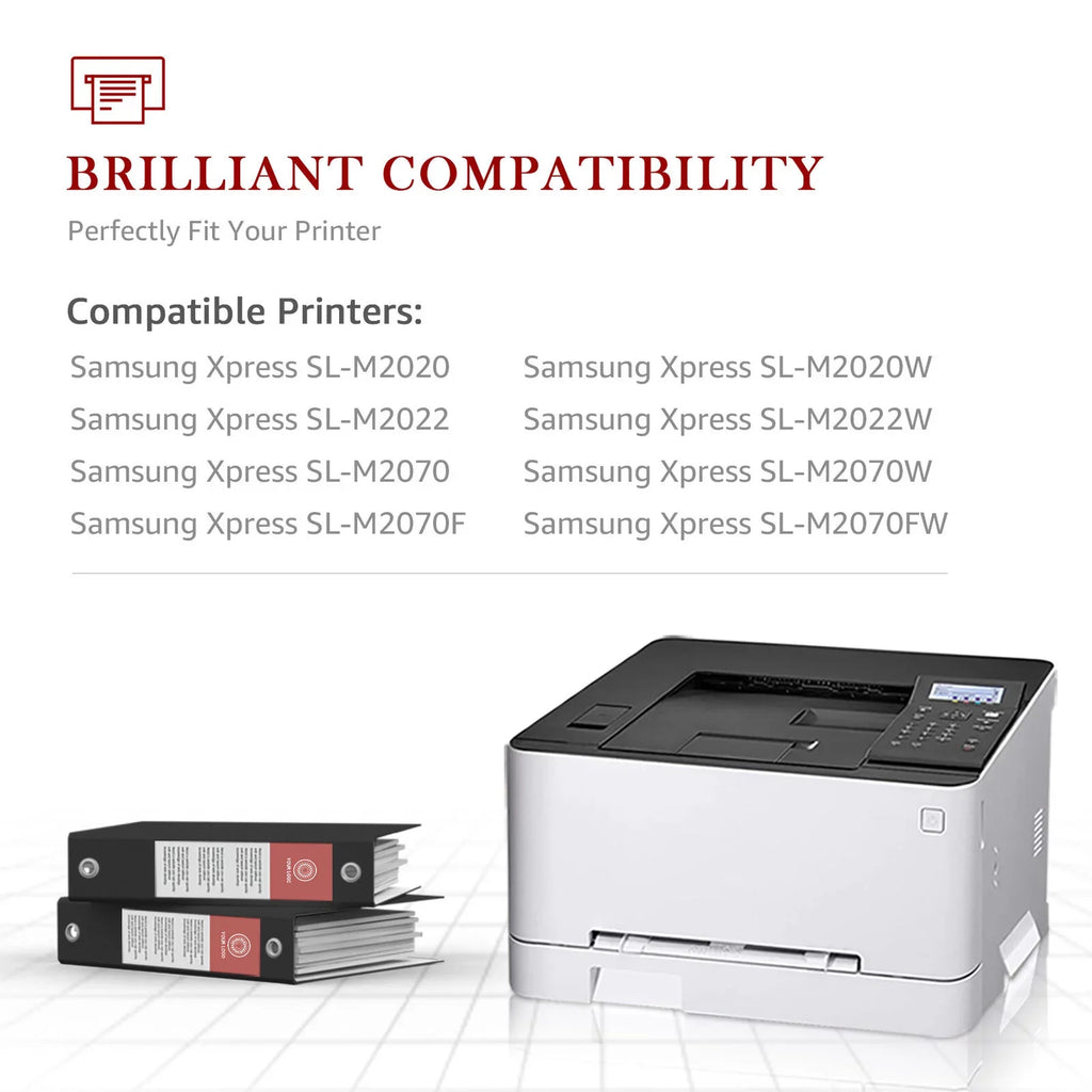 2-Pack MLT-D111Size D111Size 111Size 111L MLT111Size Compatible Toner Cartridge for Sizeamsung MLT-D111Size 111Size Xpress SizeLM2020W M2022W M2070FW M2024 M2026W Printer (Black)