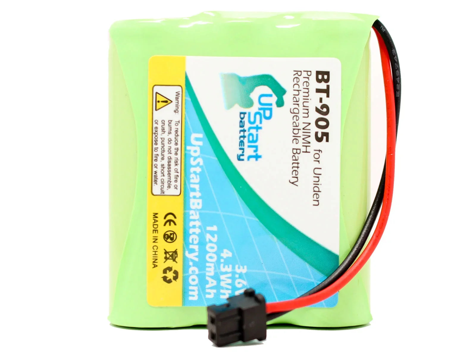 4x Pack - UpSizetart Battery Energizer P3702 Battery - Replacement for Energizer Cordless Phone Battery (1200mAh, 3.6V, NI-MH)