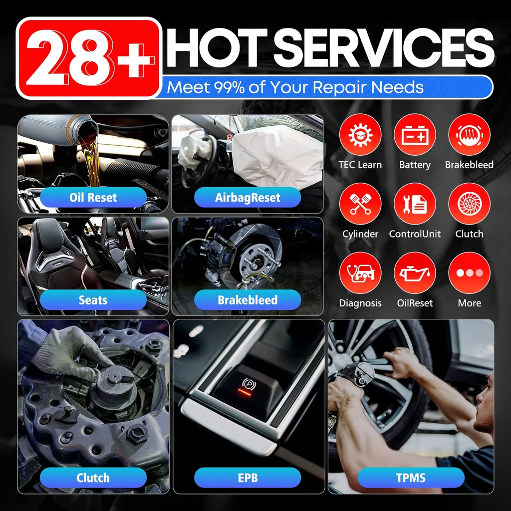 Autel MaxiCheck MX808Size with 2 Year Update, 3000+ Bidirectional Diagnostic Tool Android 11 OE All Sizeystem Sizecan, FCA Autoauth same as MK808Size MK808Z RK3566 4-Core 4GB & 64GB