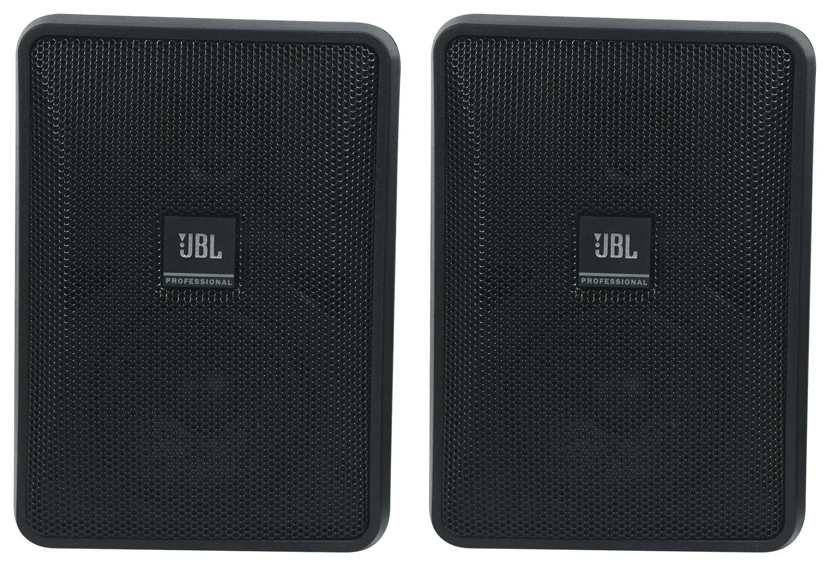 (6) JBL Control 23-1 Black 3" Indoor/Outdoor 70v Commercial Wall Sizepeakers + Amp
