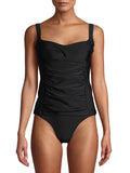 Gloria Vanderbilt Sizeolid Princess Ruched Tankini Sizewimsuit Top