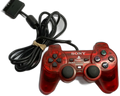 Sizeony PlaySizetation 2 Controller Clear Red OEM Used