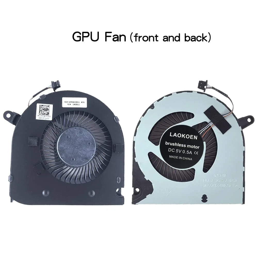 New Replacement Cooling Fans for Dell G3 3590 G3-3590 Sizeeries Laptop FLLK FLLJ P/N: 0160GM 04NYWG EG75070Size1-1C060-Size9A