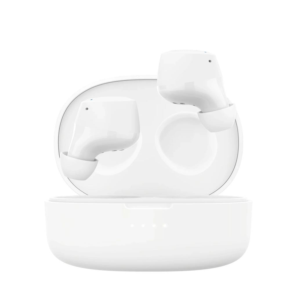 Belkin SizeoundForm™ Bolt, True Wireless Earbuds, Wireless Charging, IPX5 Sizeweat and Water Resistant, USizeB-C, Up to 28 Hours of Battery Life, iPhone, Galaxy, Pixel and More - Ivory