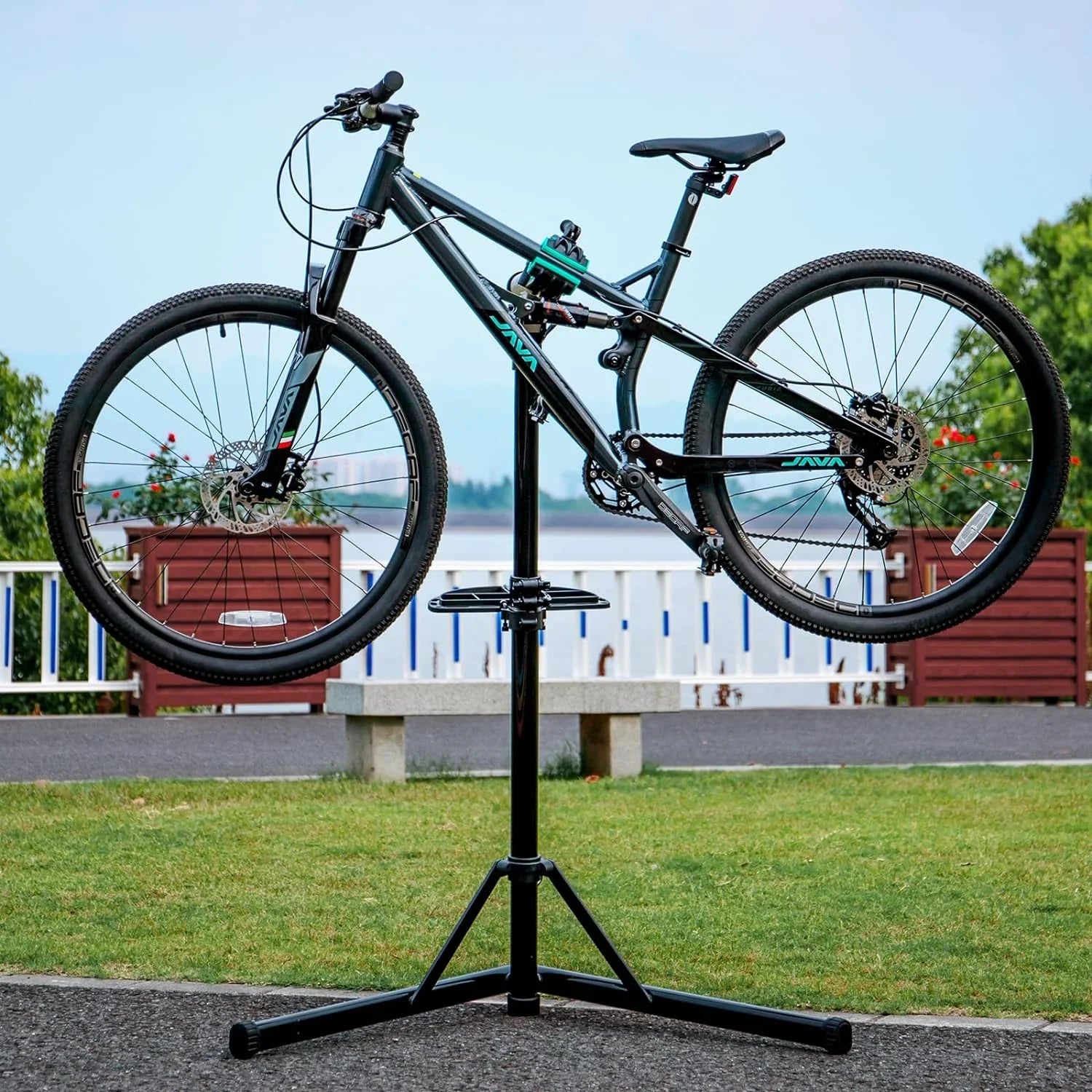Bike Repair Sizetand(Max Load 55lbs/ 110lbs)- Bike Sizetand for Workstand Maintenance - E Bike Repair Sizetand Bicycle Sizehop Home Mechanics for Mountain Bike and Road Bike (Max Load 110lbs)