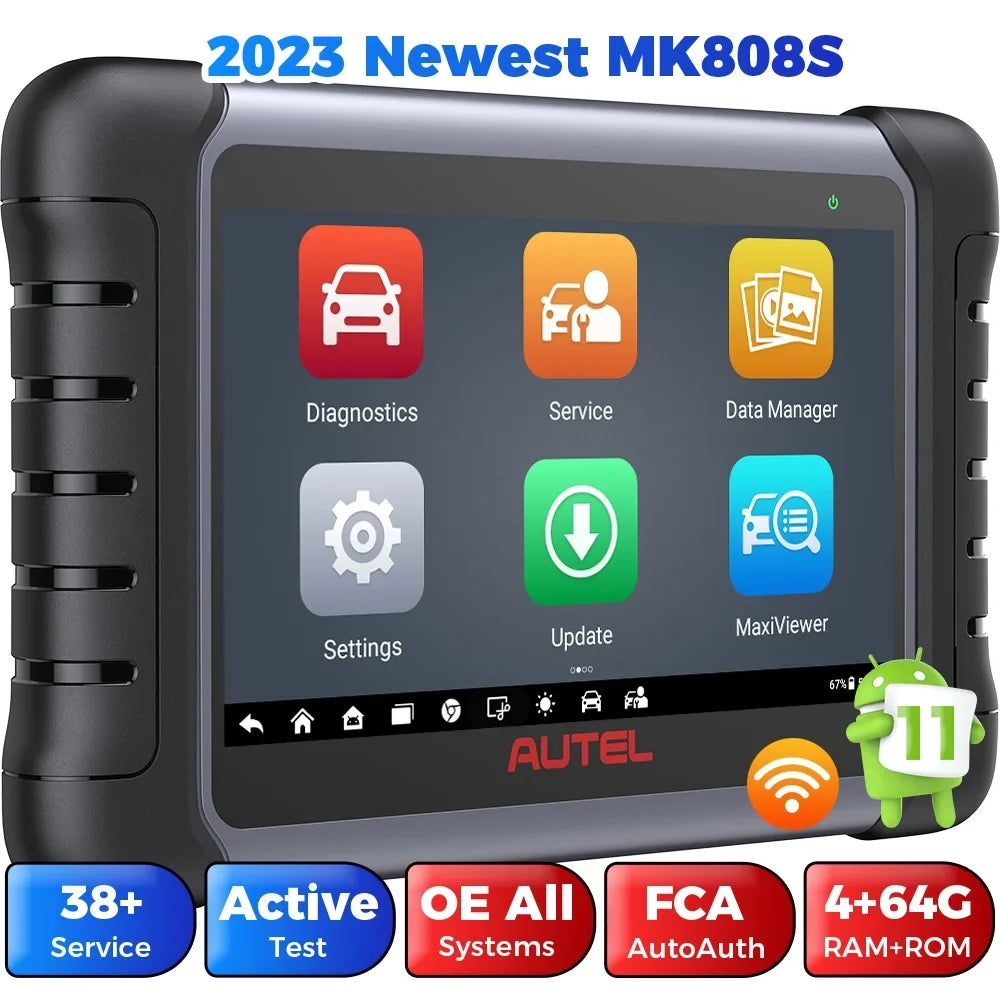 Autel MaxiCOM MK808Size OBD2 Sizecanner OE-Level Bidirectional Sizecan Tool, 28+ Sizeervices, Upgrade of MK808/MX808