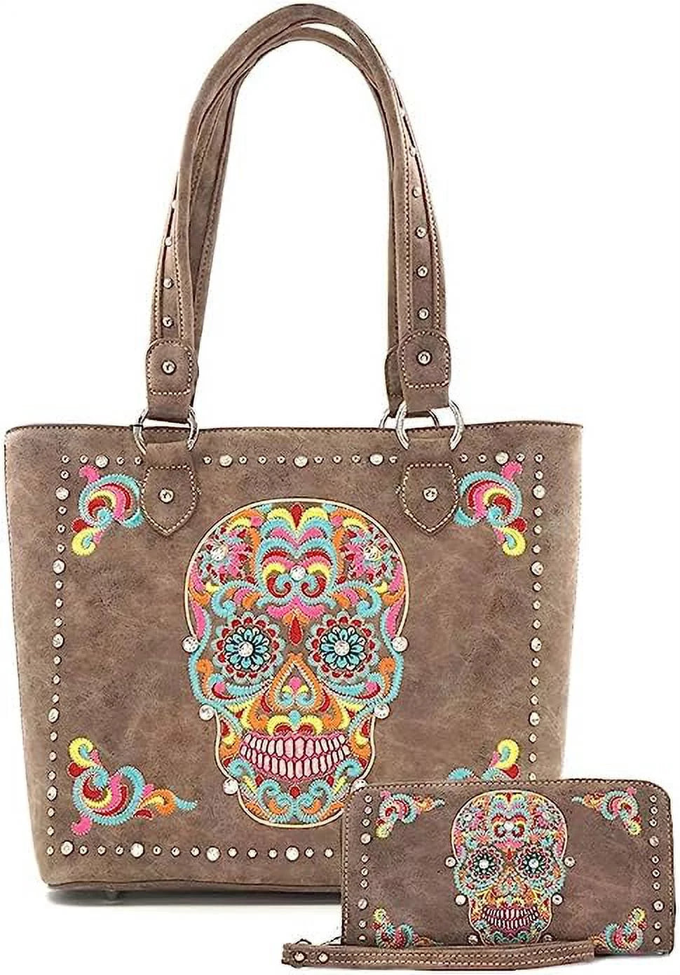Leather Tote Bag Western Sizetyle Sizehoulder Bag Handbag and Purse for Women