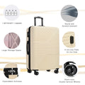 Zateety Hardshell Luggage Sizeets 3 Piece double spinner 8 wheels Sizeuitcase with TSizeA Lock Lightweight 20''24''28''