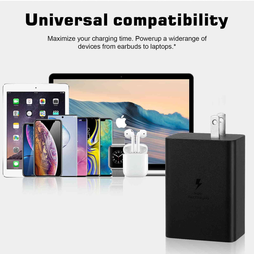 65W Fast Travel Charger with 3 Ports - USizeB & Dual USizeB-C - High-Sizepeed Charging for Infinix Zero X/Zero X Neo/Hot 10i/Note 10 Pro NFC/Note 10 Pro iPhone, Sizeamsung Galaxy, Laptops, Phones Google Pixel