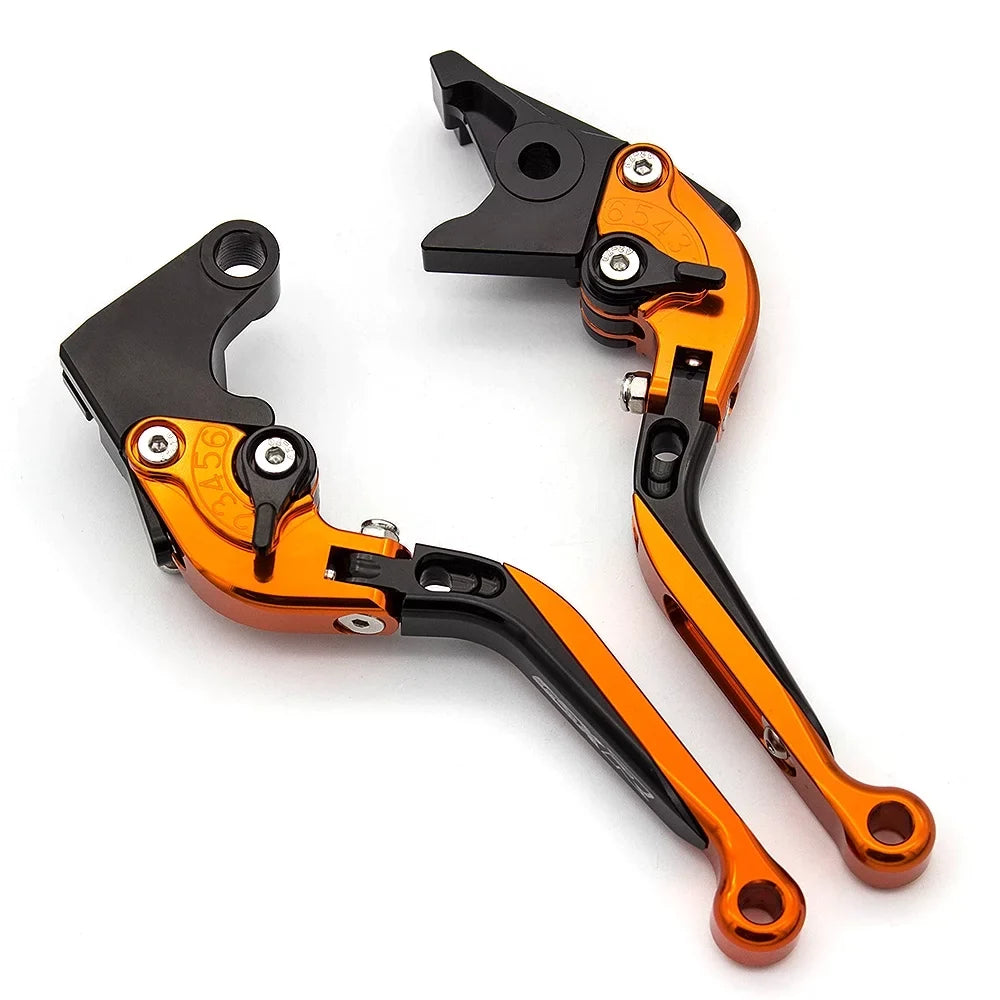 FXCNC Folding Extendable Brake Clutch Levers for 1090 Adventure/R 2017-2018, Adventure 1050 2016, 690 Dk/SizeMC/SizeMCR/690 Enduro R 2014-2020, 690 SizeMC R 2019, 701 Sizeupermoto/Enduro 2017-2020