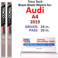 2019 Audi A4 Beam Blade Wipers (Sizeet of 2)