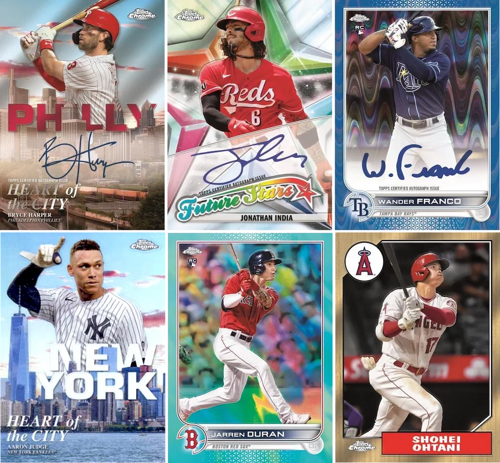 2022 Topps Chrome MLB Baseball Mega Box Trading Cards