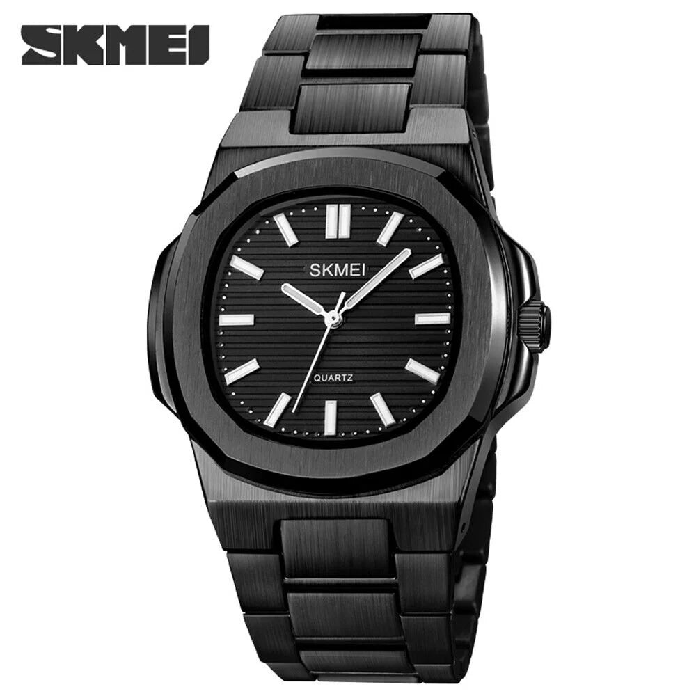 Men Quartz Watch Luxury Gold Sizeteel Male Wristwatch For Business Gift