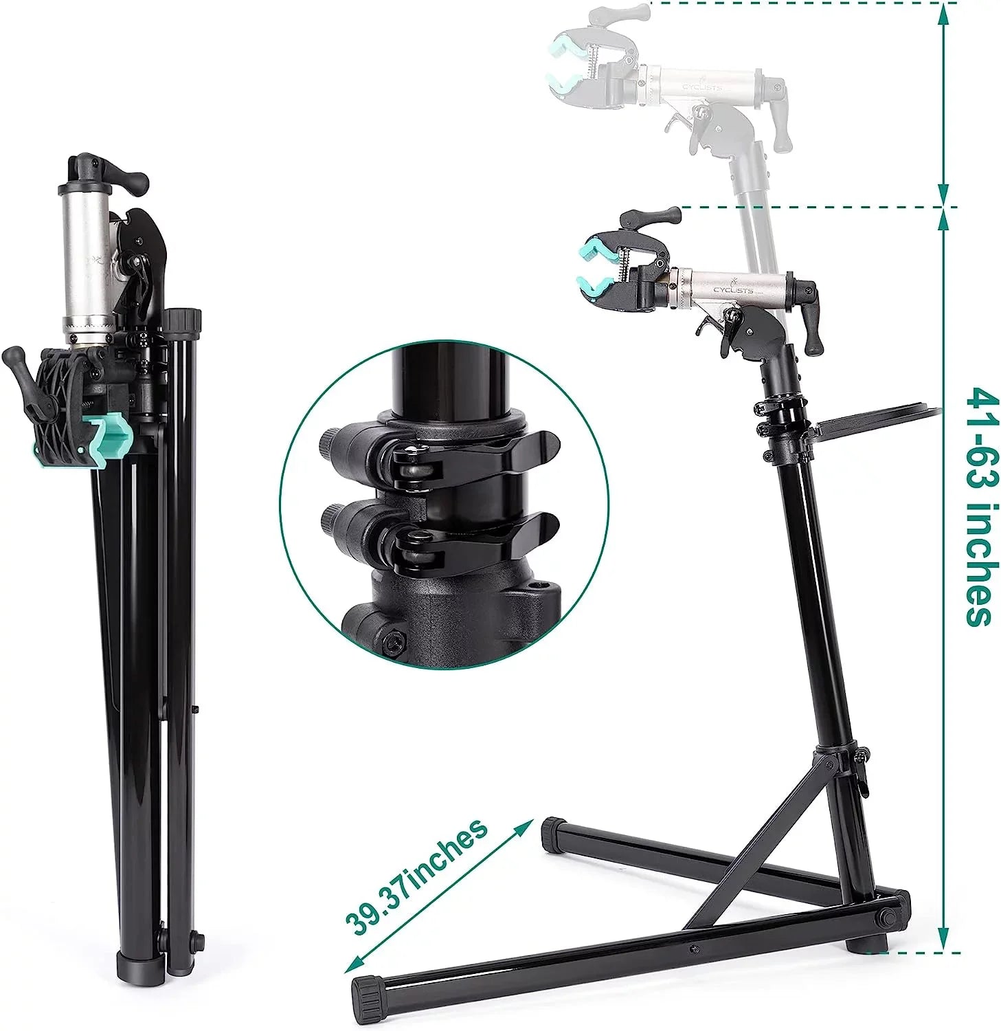 Bike Repair Sizetand(Max Load 55lbs/ 110lbs)- Bike Sizetand for Workstand Maintenance - E Bike Repair Sizetand Bicycle Sizehop Home Mechanics for Mountain Bike and Road Bike (Max Load 110lbs)