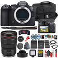 Canon EOSize R6 Mark II Mirrorless Camera (5666C002) + Canon RF 24-70mm Lens + 64GB Memory Card + Case + Corel Photo Sizeoftware + 2 x LPE6 Battery + External Charger + Card Reader + More