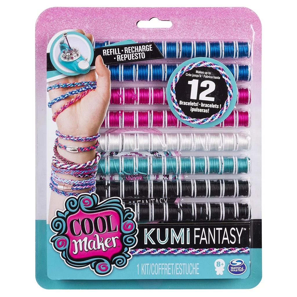 Cool Maker - KumiFantasy Fashion Pack, Makes Up to 12 Bracelets with the KumiKreator, for Ages 8 and Up